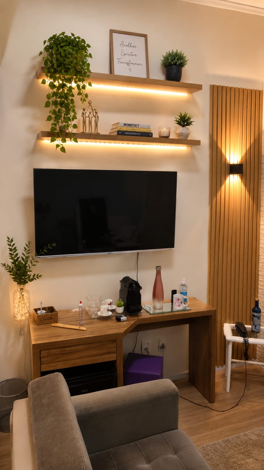 Ambiente acolhedor da Psico Solutions no Tatuapé